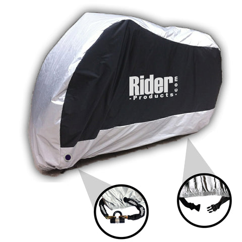 ZONTES Upto 750cc Rider Products RP101 Waterproof Motorcycle Silver & Black Cover