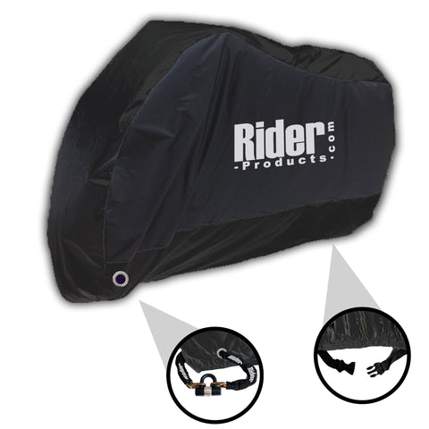 ZONTES Upto 750cc Rider Products RP201 Waterproof Motorcycle Black Cover