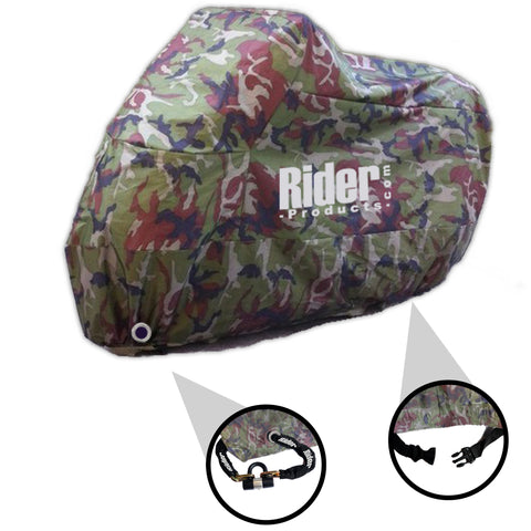 Rider Products RP301 Medium Waterproof Motorcycle Cover Camouflage