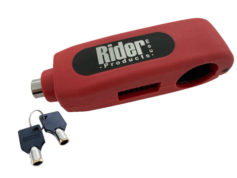 Rider Products RP56 Motorcycle Motorbike Brake Lever Throttle Lock Red